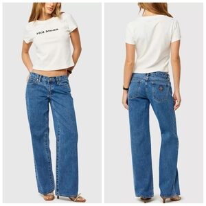 Abrand Jeans 99 Low & Wide Petite Jean Organic Size 25